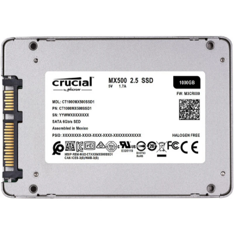 Crucial-unidade de estado sólido interna, disco rígido SSD para notebook, HDD, disco rígido, MX500, 250GB, 500GB, 1TB, 2TB, 4TB, BX500, 480G, 3D, NAND, 3,0