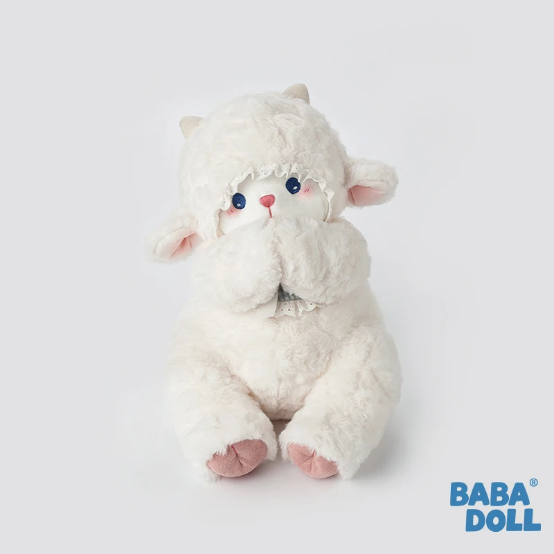 

BABADOLL Xiaomian Sheep Holding Doll Plush Toy Doll