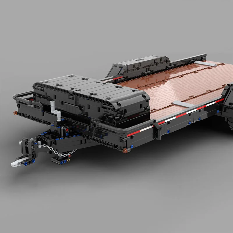 2363 قطعة MOC 1 8 إطار مقطورة السيارة نموذج تقني خشبي اللبنات لعبة البناء لتقوم بها بنفسك الطوب الإبداعي هدية الكريسماس للأطفال