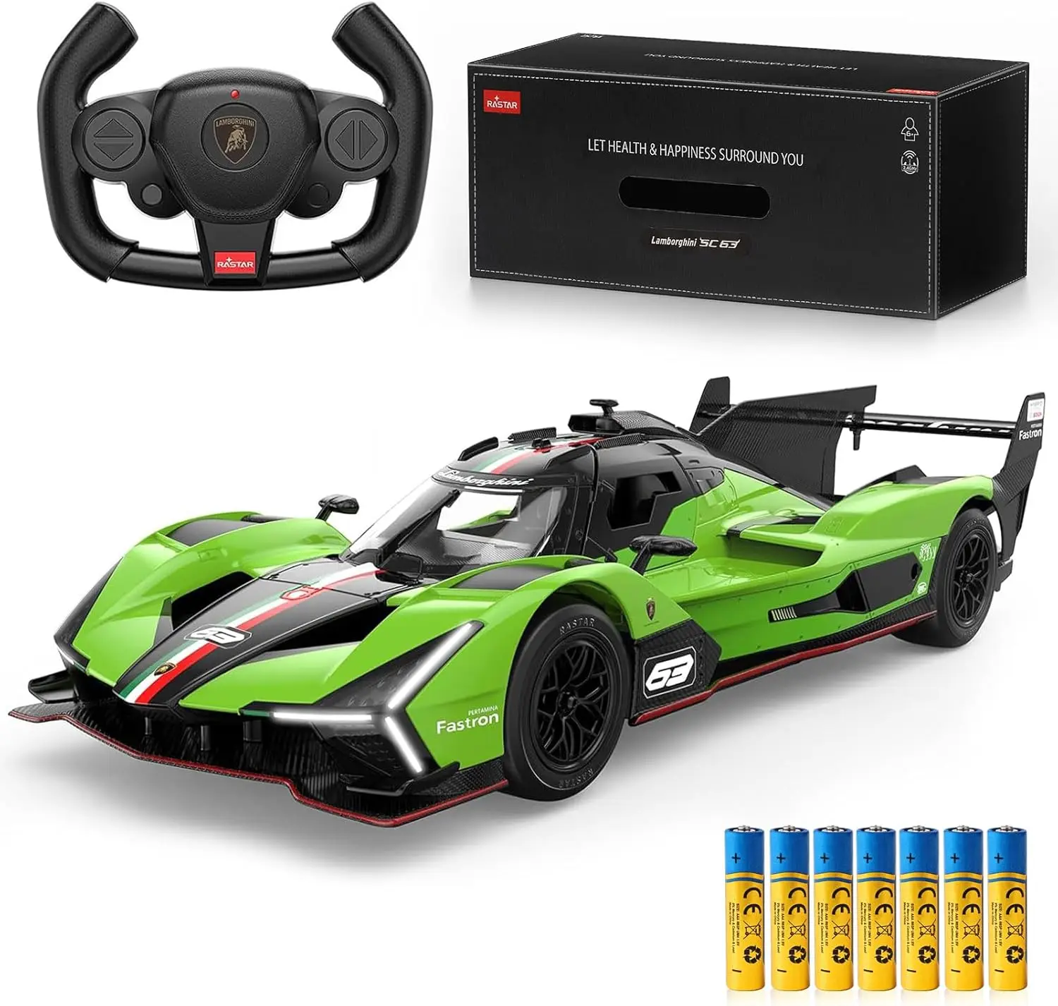 

Officially Licensed 1:14 Scale Electric RC Sport Racing Car - SC63 Model Replica, Remote Control Hobby Vehicle for Boys Girls, Birthday Gift for Ages 6-12 Years Old