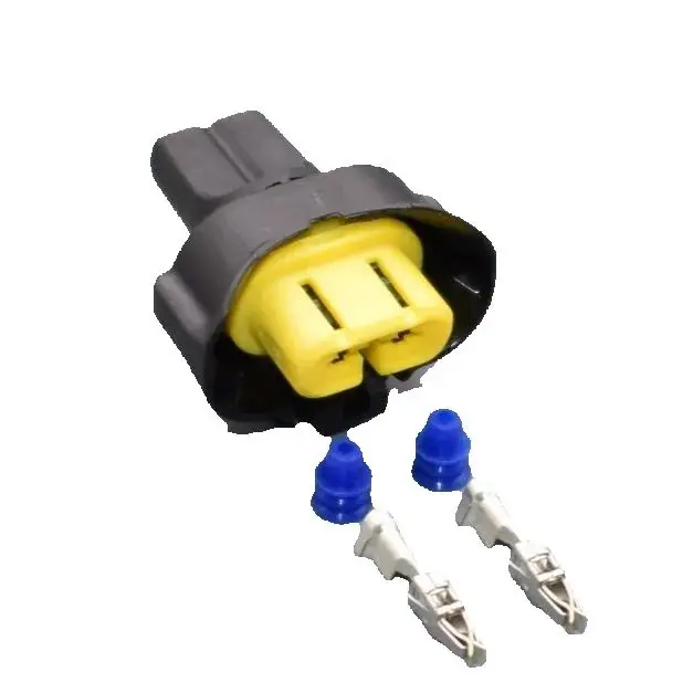 Shhworldsea 2-контактный ST090521-01 автомобильная противотуманная фара, розетка для противотуманных фар, водонепроницаемая вилка для Nissan Peugeot Natchie