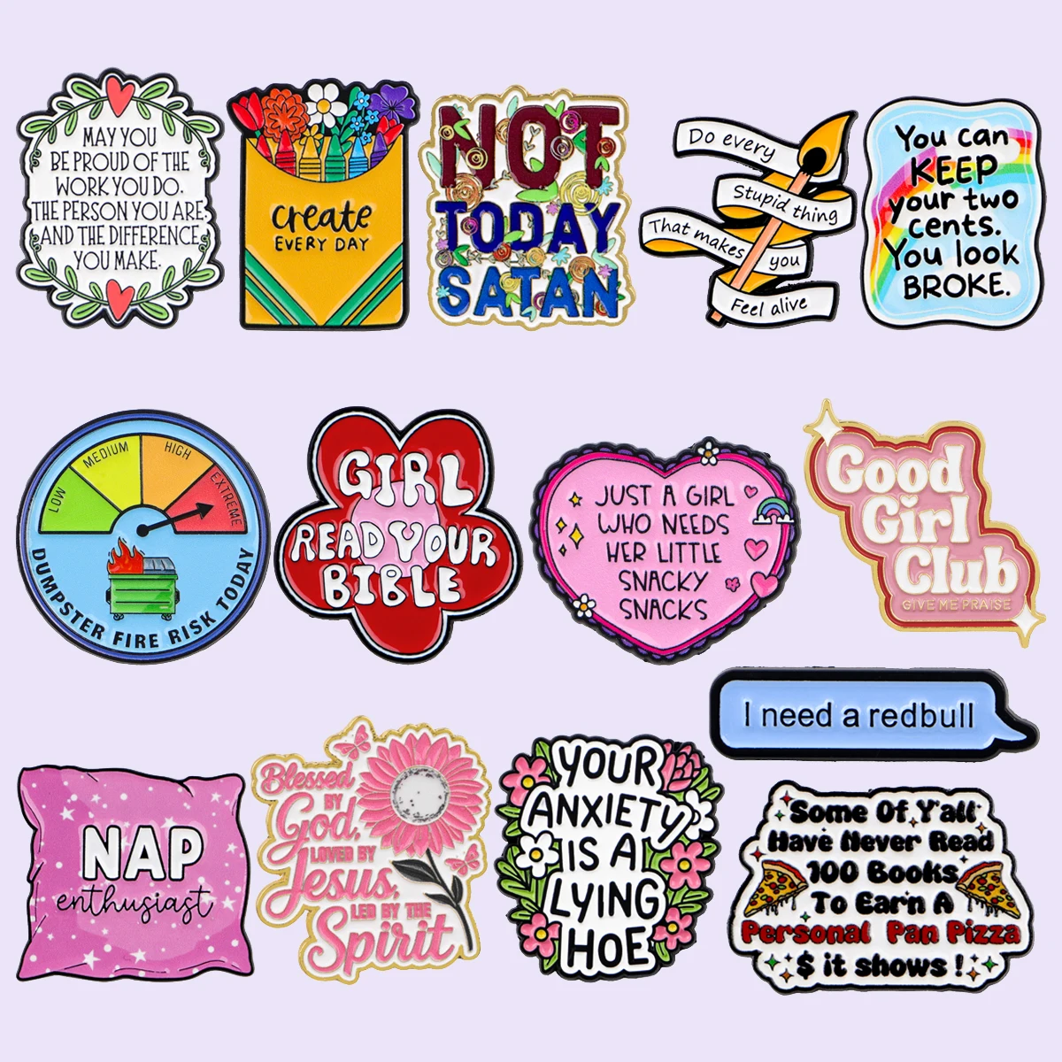 

"I need a redbull" Quotations Enamel Brooch Metal Pins Backpack Collar Lapel Badges Men Women Fashion Jewelry Collection Gifts