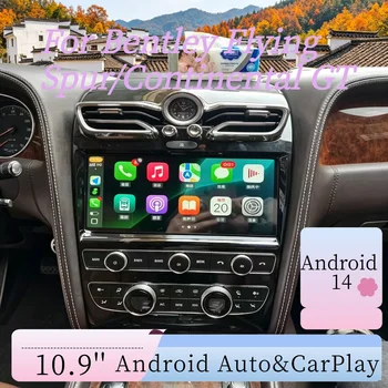 Radio samochodowe CarPlay Android 14 Auto 10.9'' do Bentley Flying Spur/Continental GT 2005-2019, odtwarzacz multimedialny stereo, jednostka główna GPS