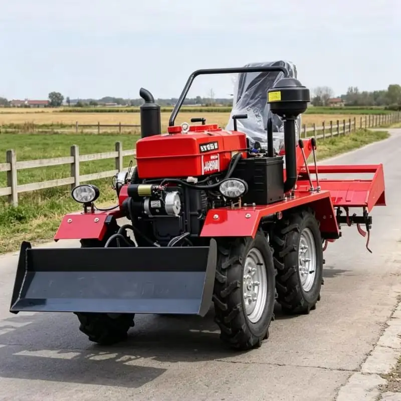 

Customized Durable Ploughing Machine, Deep Tillage Four-Wheel Tractor, High Horsepower 4WD Mini Rotary Cultivator