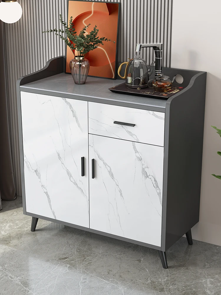 

Slate dining side cabinet, simple modern tea cabinet, light luxury locker, kitchen bowl cabinet, living room integrated wall cab
