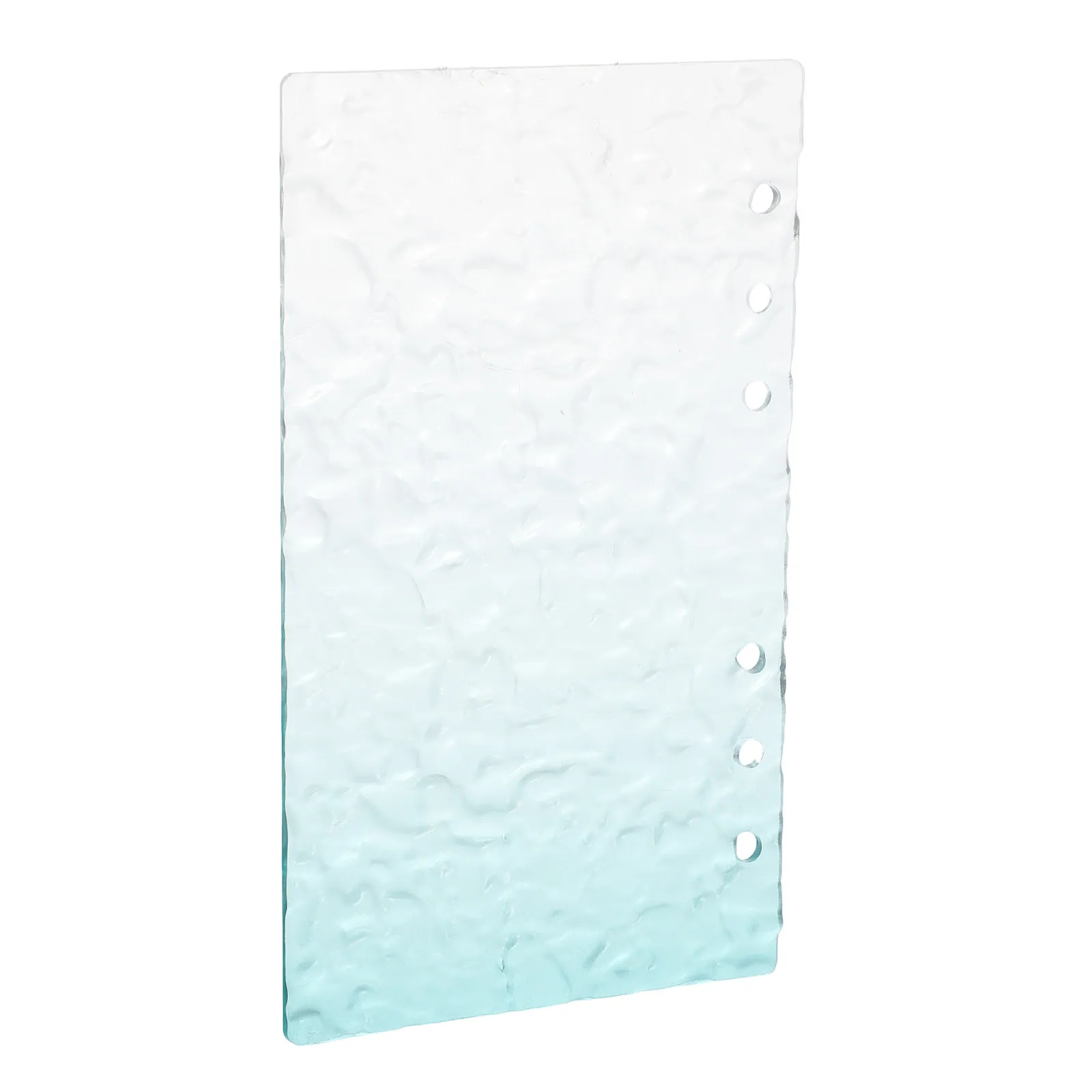 A6 Acrylic Refillable Notebook Binder Cover Clear 6-Ring Loose Leaf Journal Shell Planner Binder Cover for Travel Budget