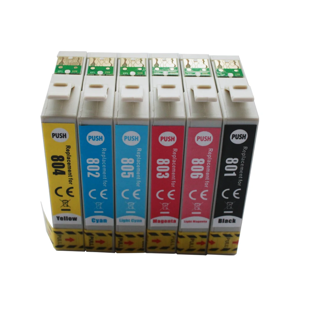 18 Compatible Epson T0801 T0802 T0803 T0804 T0805 T806 T0807 Ink Cartridge for Stylus Photo R265 R285 R360 RX560 RX585 RX680
