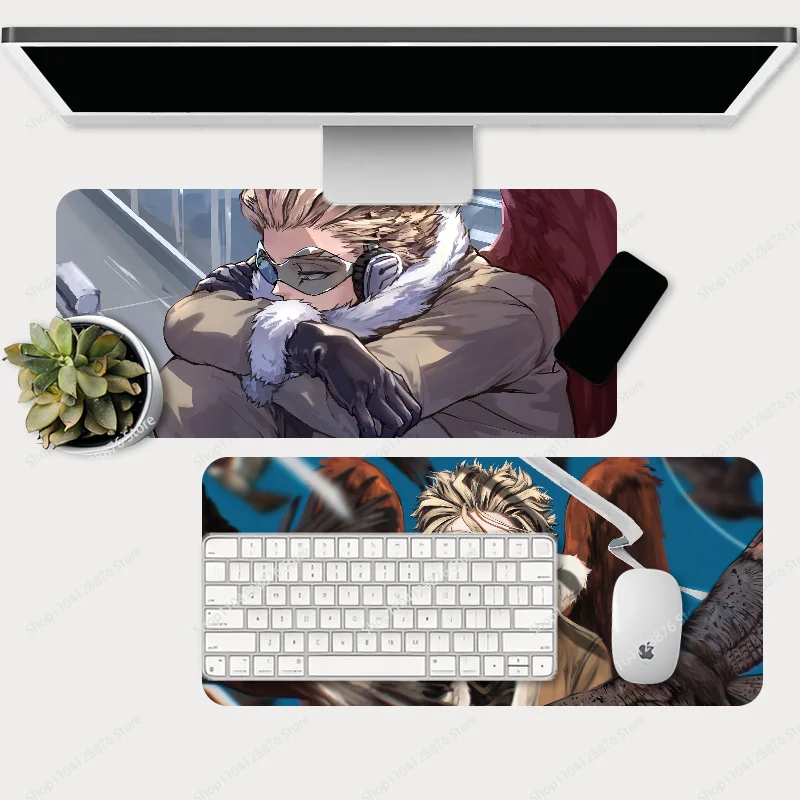 Anime My Hero Academia Hawk Mousepad Gaming Mouse pad Gamer Pc Accessories Deskmat Keyboard Mat Desk Protector Mause Pads