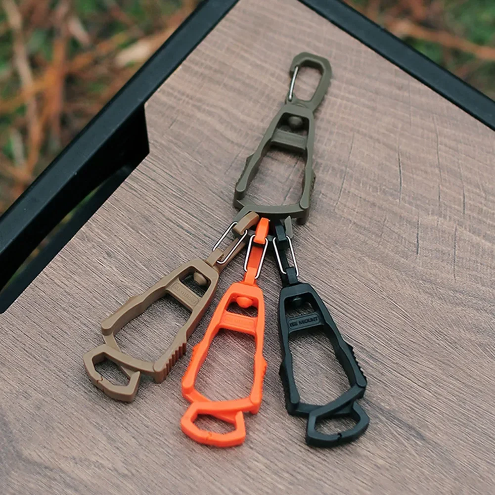 Multi-purpose Hook Plastic Clip Outdoor Tools Nylon Gloves Hook Work Gloves Safety Clip Outdoor Climbing Bottle Hanging Buckle