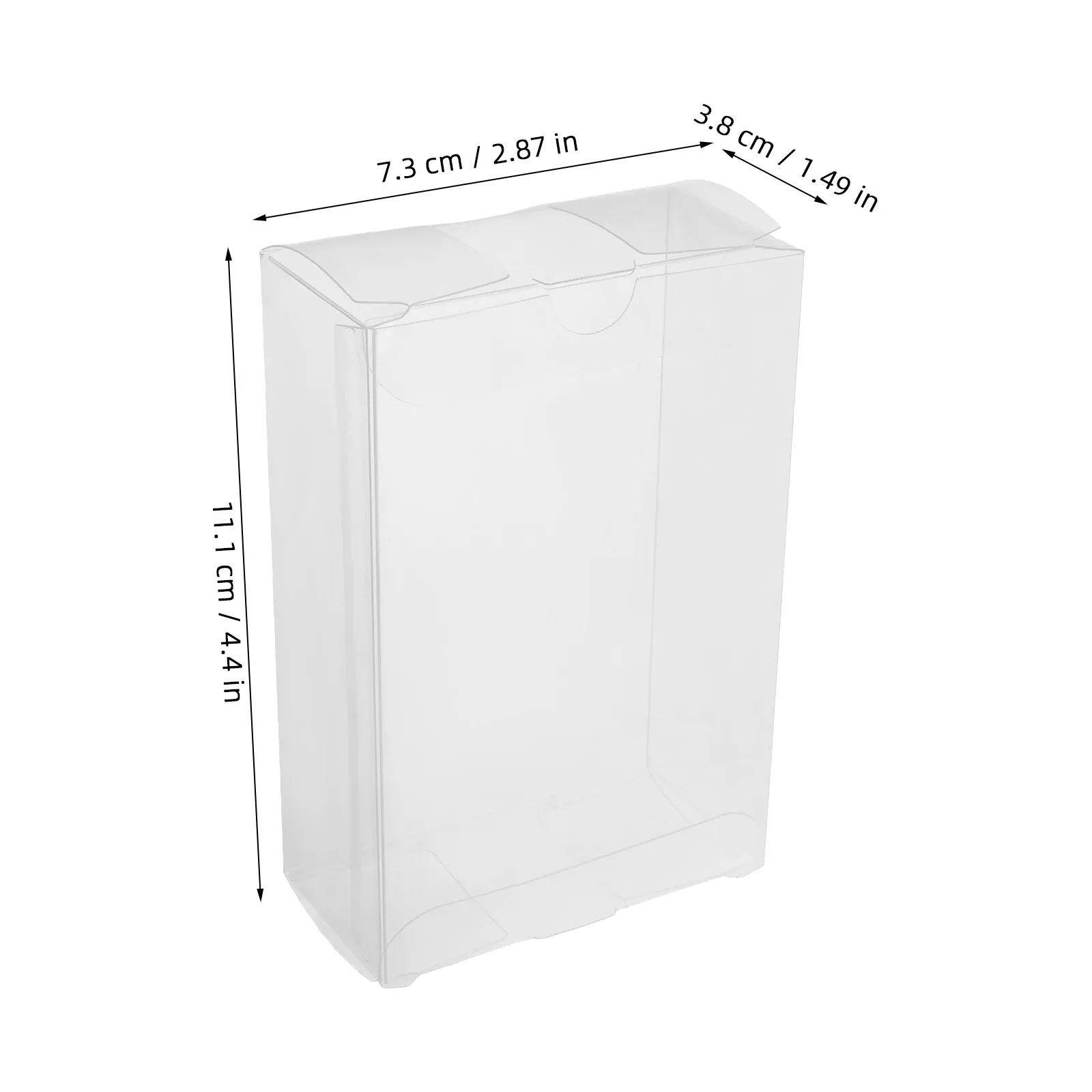 20Pcs Dustproof Cassette Tape Storage Case Clear Plastic Protector Scratch Resistant Stackable Organizer for Vintage Music