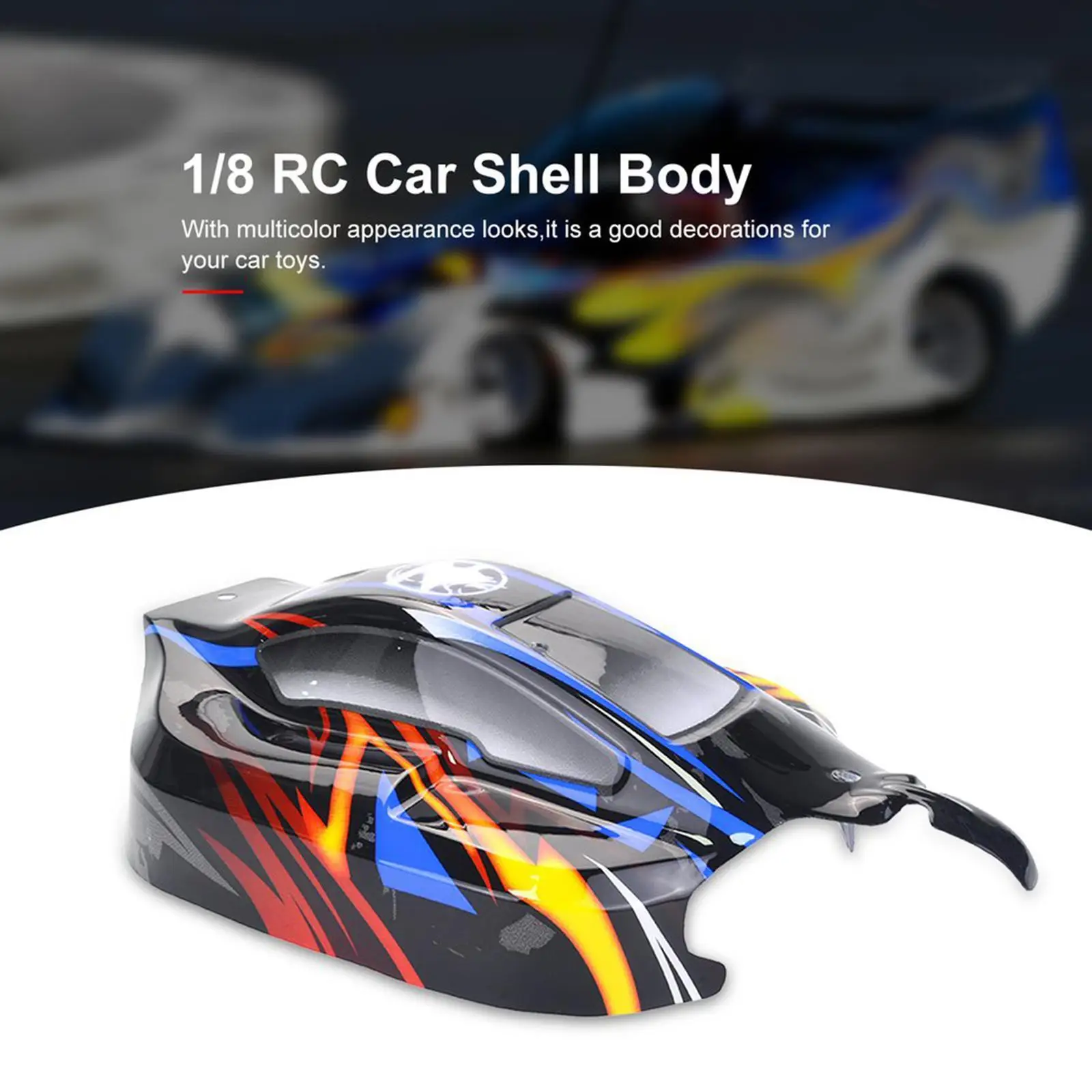 Car Body Shell Cover Spare Part For ZD-Racing 1/8 Off-road Buggy RC Car Black