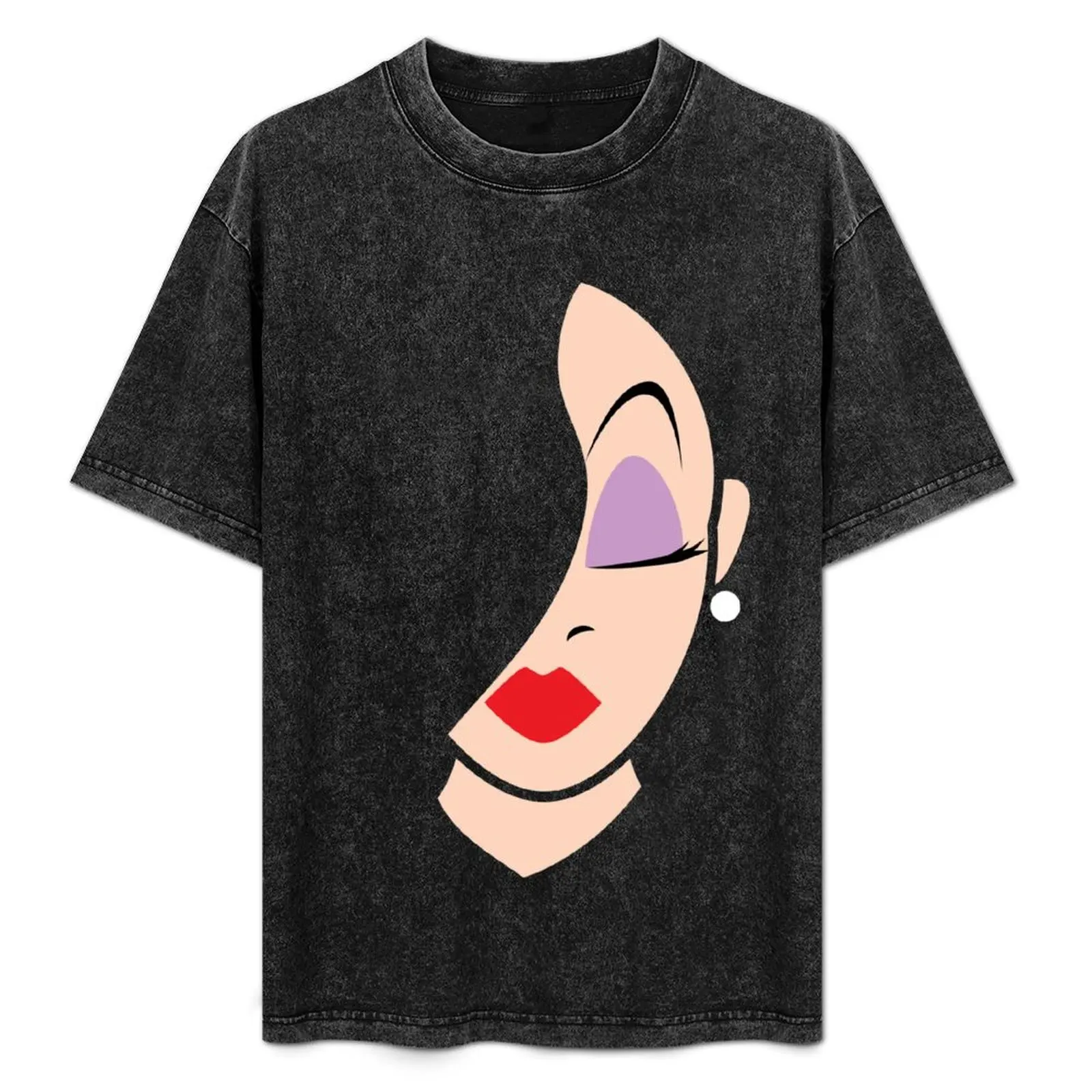 

Jessica Rabbit Face Minimalist T-Shirt No Iron Casual Short Sleeve Top