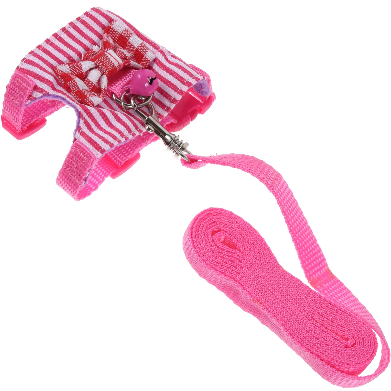 

1Set Pet Leash Harness Set Stylish Bowknot Bunny Clothes for Small Pets Skin Friendly No Fade Walking Holiday Photo Accessory