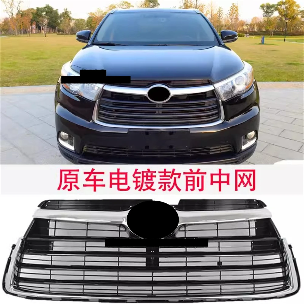 Car Grille Mask Radiator Front Bumper Grill for 15-17 Toyota Highlander