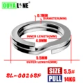 Silver 5.5mm 100pcs