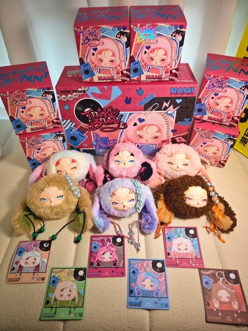 

Original DODONAMI Twinkle Bunny Series Blind Box Cute Y2k Fluffy Vinyl Doll Bag Pendant Cute Anime Figure Girls Surprise Gifts