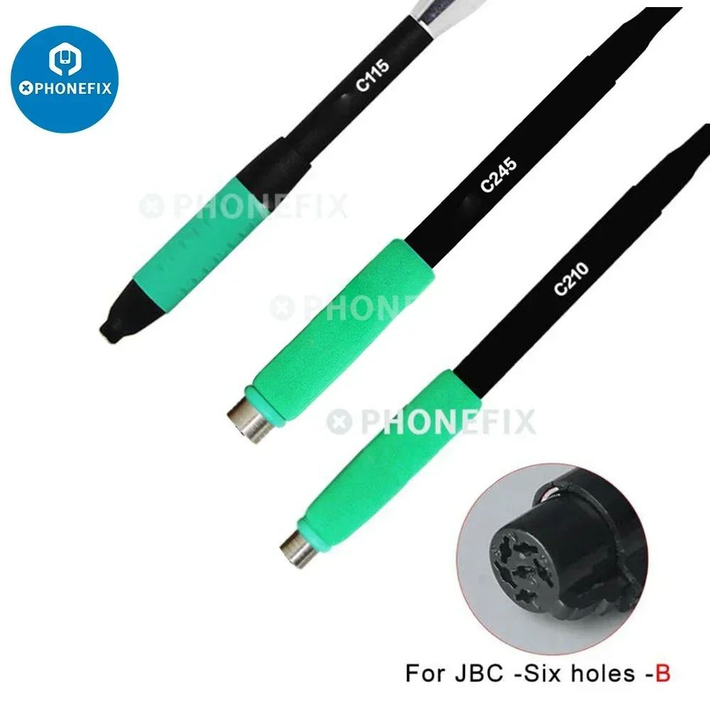 العالمي T245 T210 T115 سبيكة لحام مقبض ل JBC I2C SUGON Aifen محطة لحام أطراف لحام استبدال مقبض أدوات