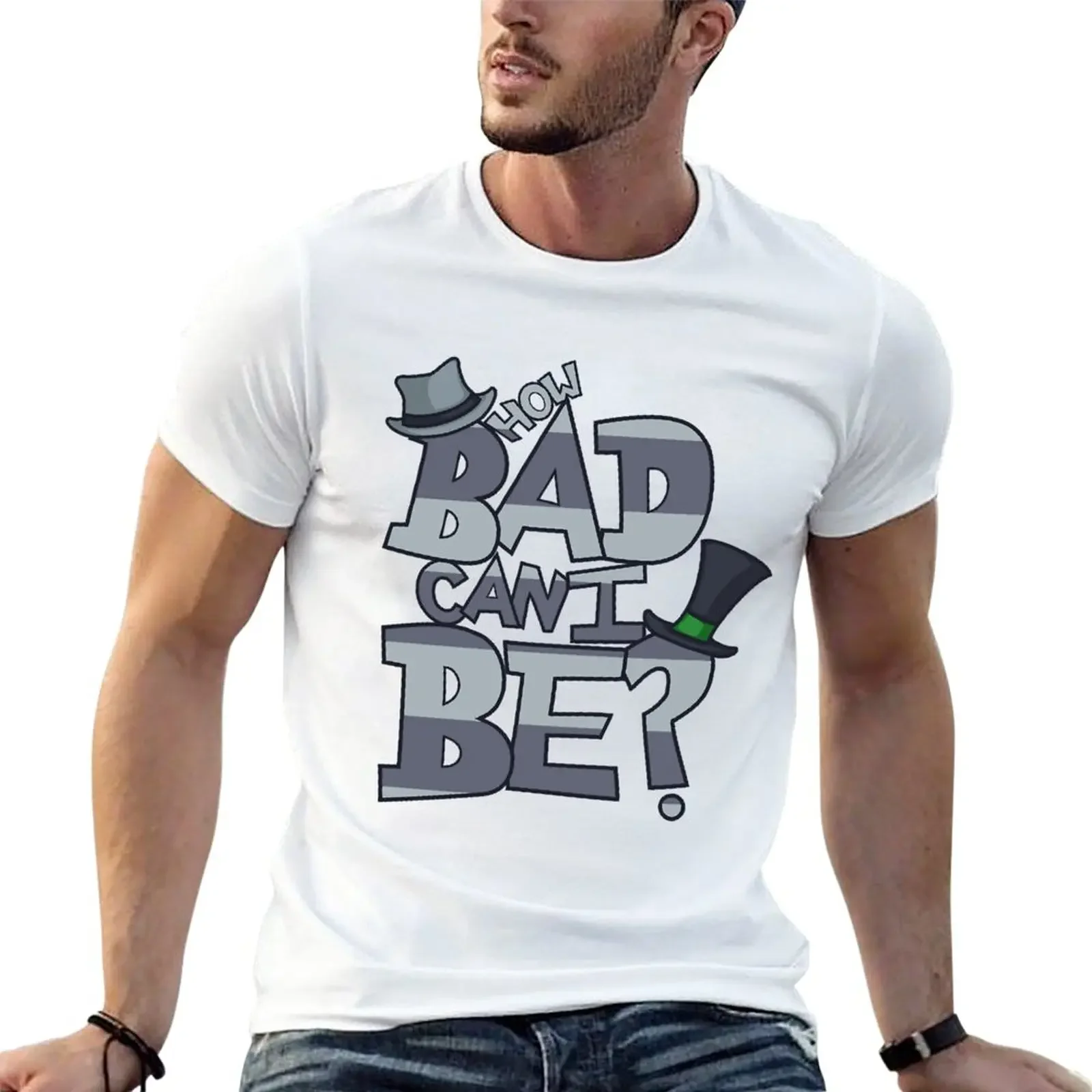 

How Bad Can I Be T-Shirt boys whites plain oversized clothes for men