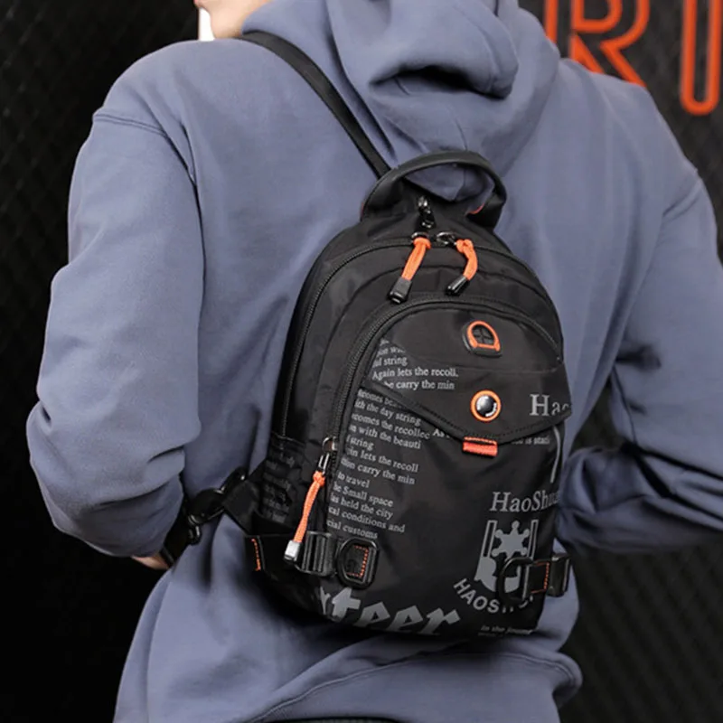 Nylon Men Chest Rucksack Bag Military Casual Fashion Male High Quality Cross Body One Shoulder Bag Sling Backpack