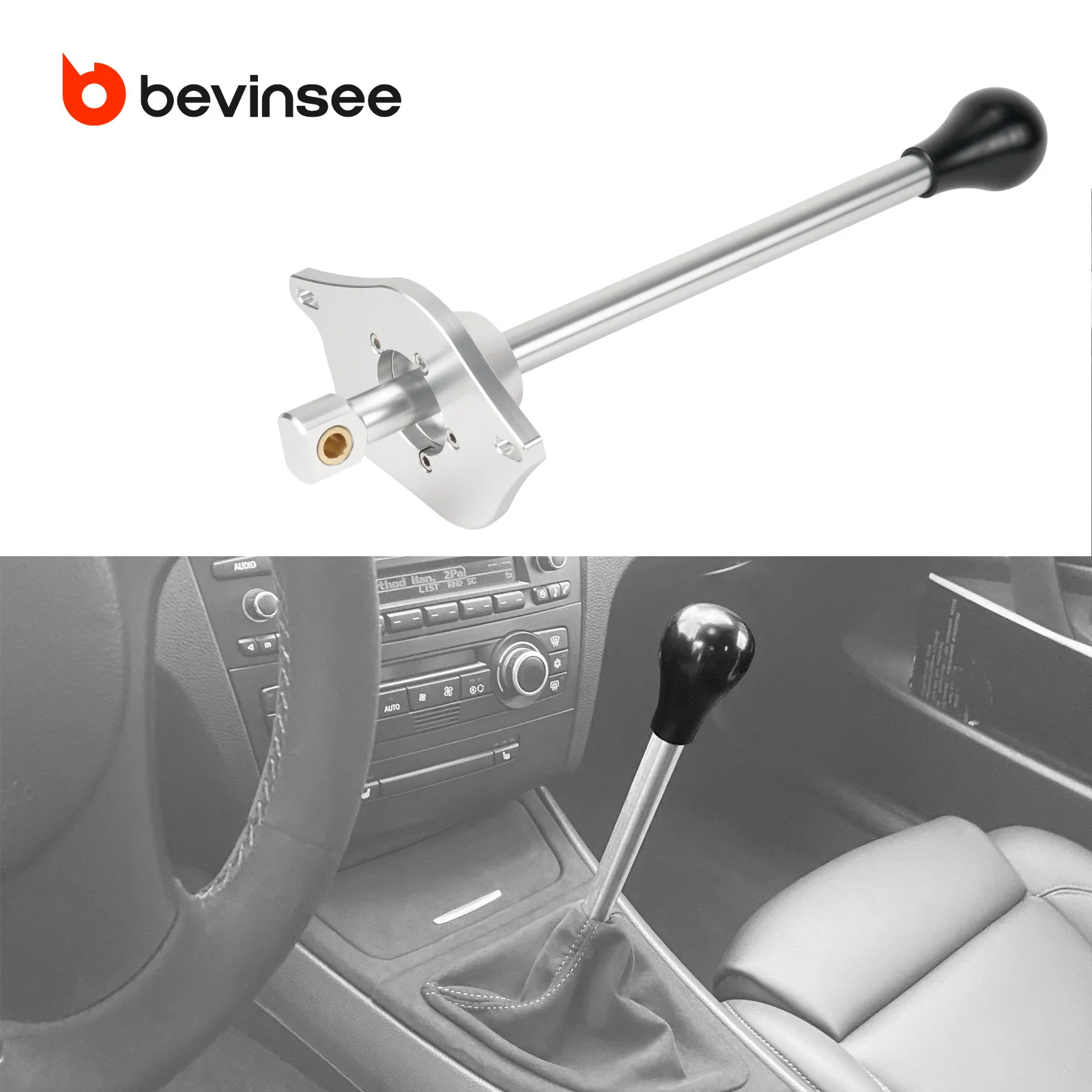 

BEVINSEE Aluminum Short Shifter Kit for BMW E90 E92 E93 E87 E88 E81 E82 2006 2007 2008 2009 2010 2011 2012 2013
