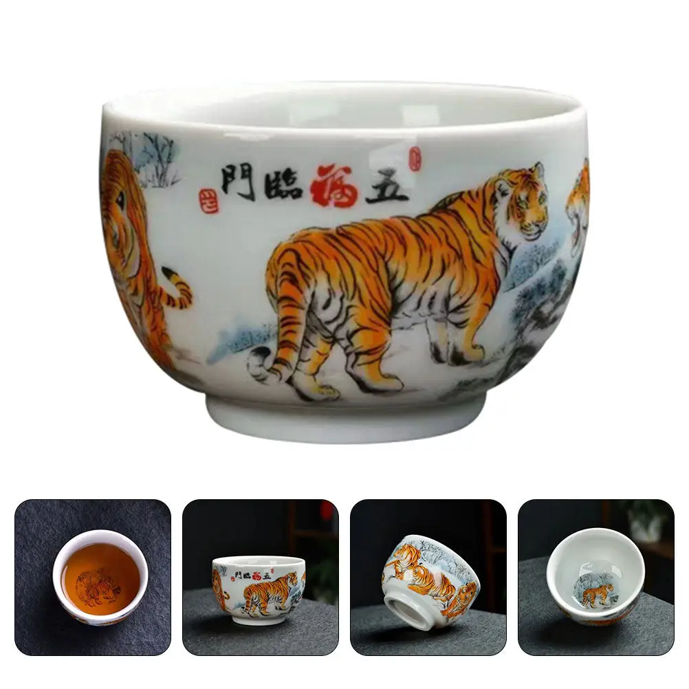 

Tea Tasting Cup Ceramic Material Smooth Surface Comfortable Grip Perfect Gift for Tea Lovers Family Friends Teacup