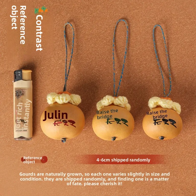 2026 New Chinese Style Small Fortune Gourd Tibetan Tassel Bag Charm Keychain Phone Lanyard Car Hanger Lucky Safety Amulet Fashio - view 4