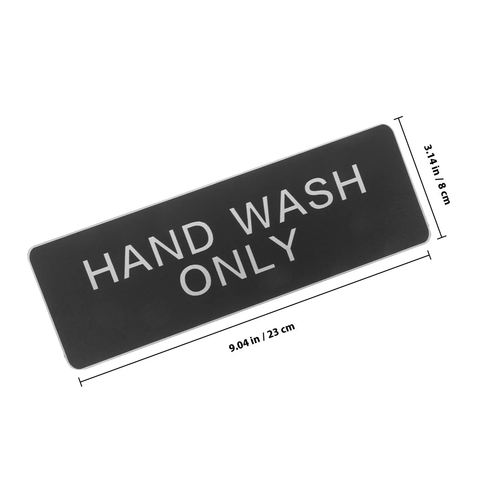 Aluminum Hand Wash Only Sign Heavy Duty Clear Reminder for Commercial Kitchens Offices Bathrooms Employee Handwashing Stations