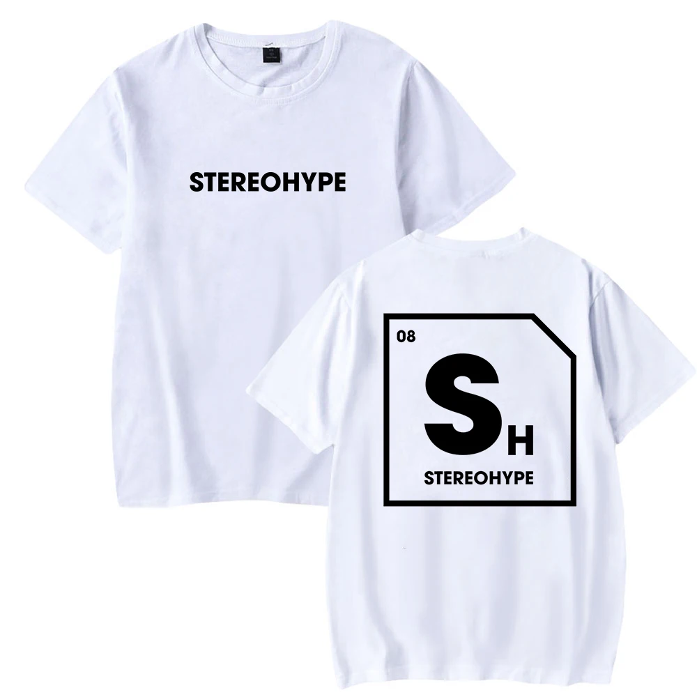 James Hype Stereohype T-shirt Crewneck Short Sleeve Tee Men Women's Tshirt Hip Hop Clothes