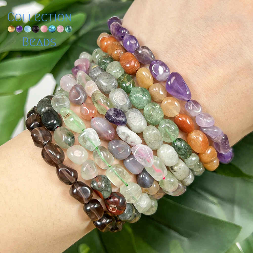 Natürliche 8-10mm Amethyst Labradorit Roter Aventurin Unregelmäßige Lose Perlen für Schmuckherstellung DIY Armband Zubehör 15 Zoll – Detail 6