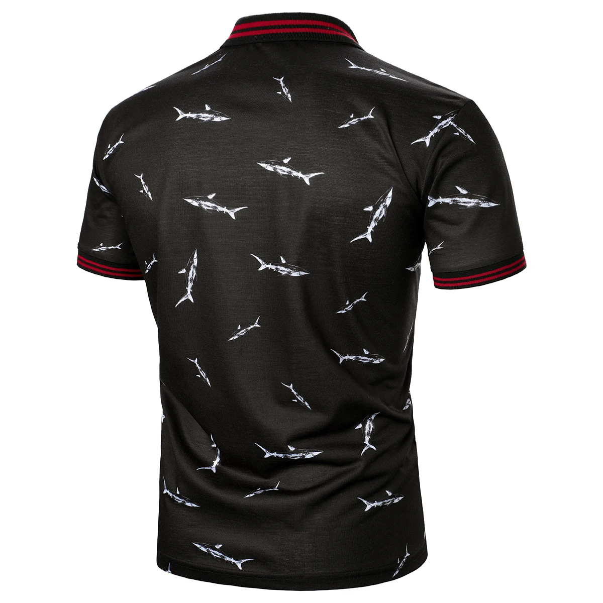 Men Short Sleeve Polo Shirt Animal Pattern Digital Printing Top Streetwear Casual Fashion Holiday Men Lapel Polo Shirt