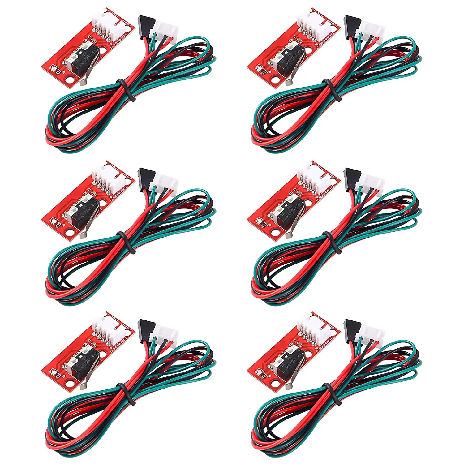 6PCS Mechanical Endstop Limit Switch Touch Switch Module with Cable 3D Printer RAMPS 1.4