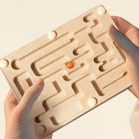 Baby Balance Rolling Ball Maze Board Montessori Games Labyrinth Challenge Logical Thinking Training Puzzle Game Educational Toys