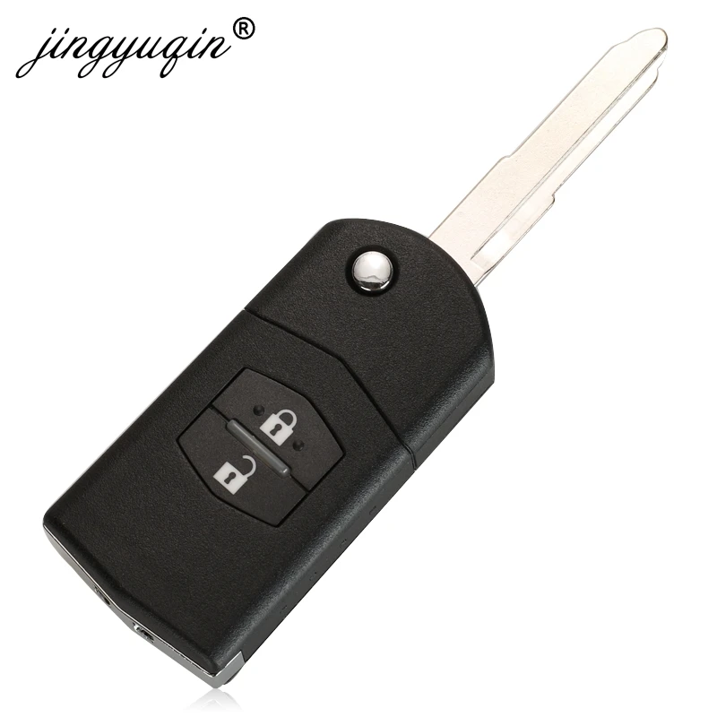 jingyuqin 2 Button Remote Fob Flip Car Key 315Mhz /433Mhz 4D63 for Mazda 3 M3 Axela 6 M6 Atenza 41797/41528 41521 41840