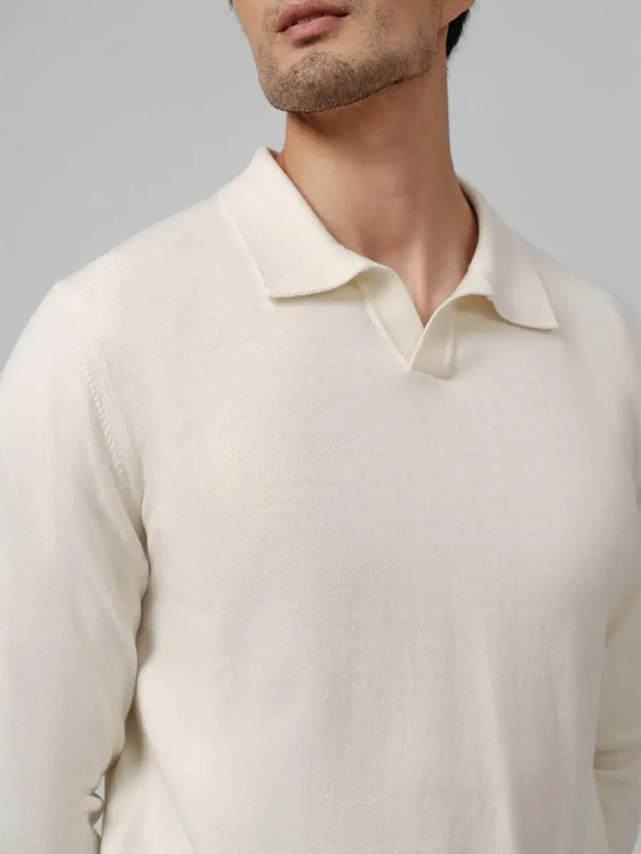 سترة محبوكة من Ele Italian-Sle مع غطاء محرك السيارة للرجال والنساء لخريف وشتاء ثي دافئ بياقة مقلوبة مقاس كبير #3