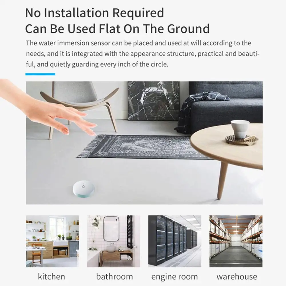 Imagem -06 - Água Detector Vazamento Sensor Alarme Vazamento Detectar Tuya Smart Life App Alerta de Inundação Segurança Overflow Trabalhar com Alexa