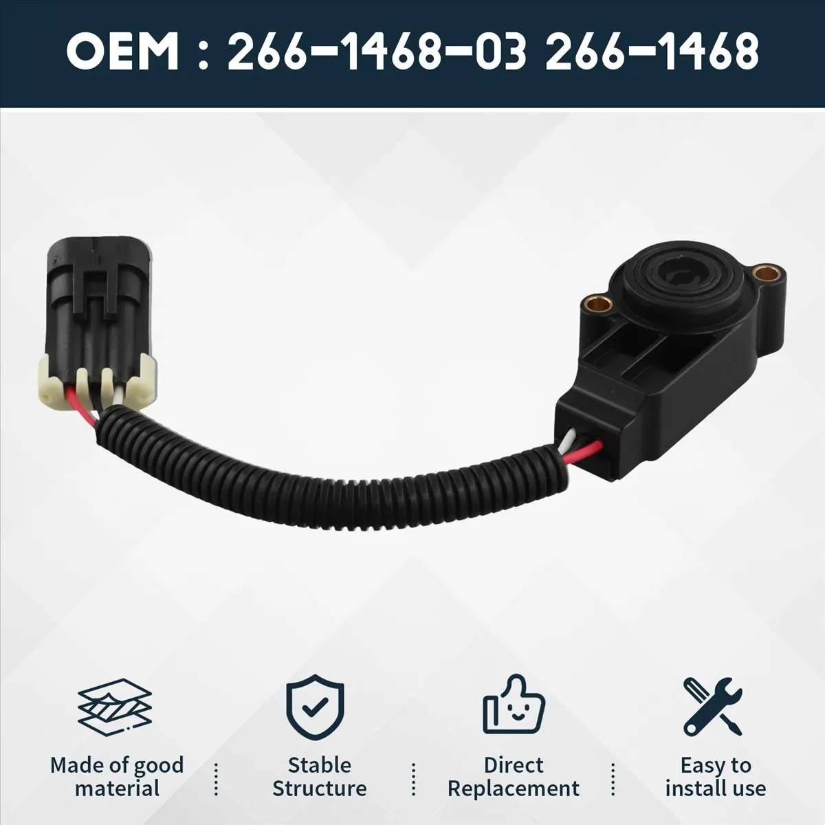 NCSMT 266-1468-03 266-1468 Car TPS Throttle Position Sensor for Caterpillar 266146803 2661468