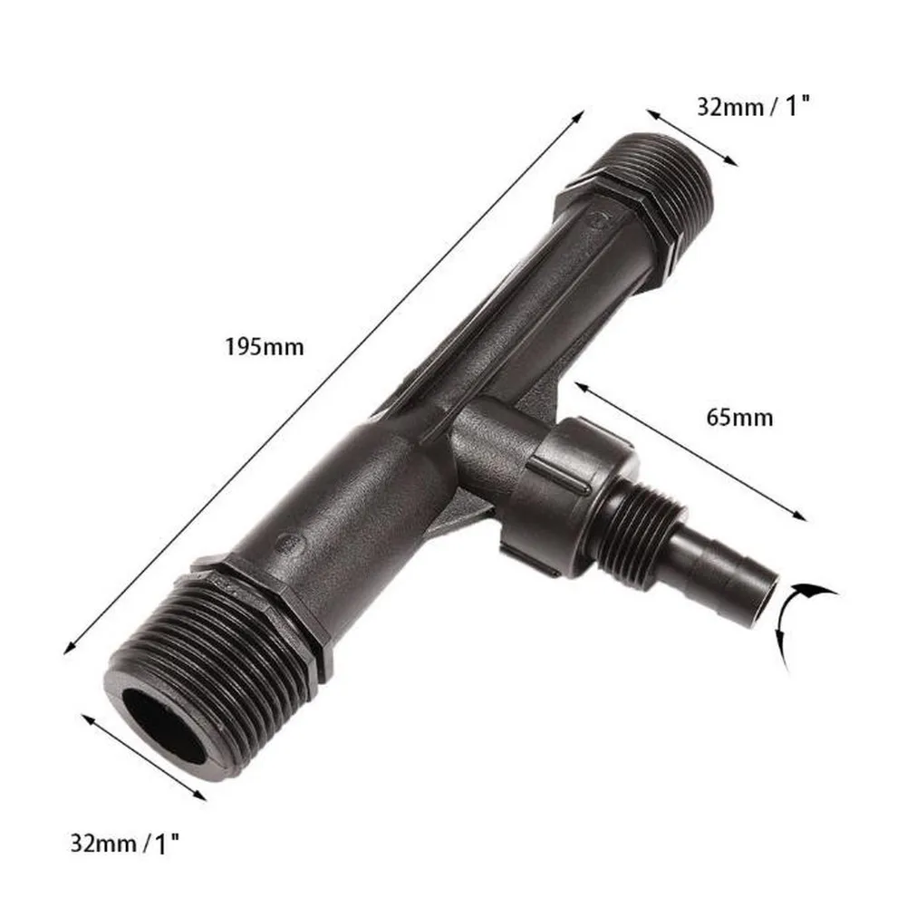 1 Inch Venturi Fertilizer Injector for Garden Irrigation Systems with Inlet Outlet Connection for Drip and Sprinkler Use