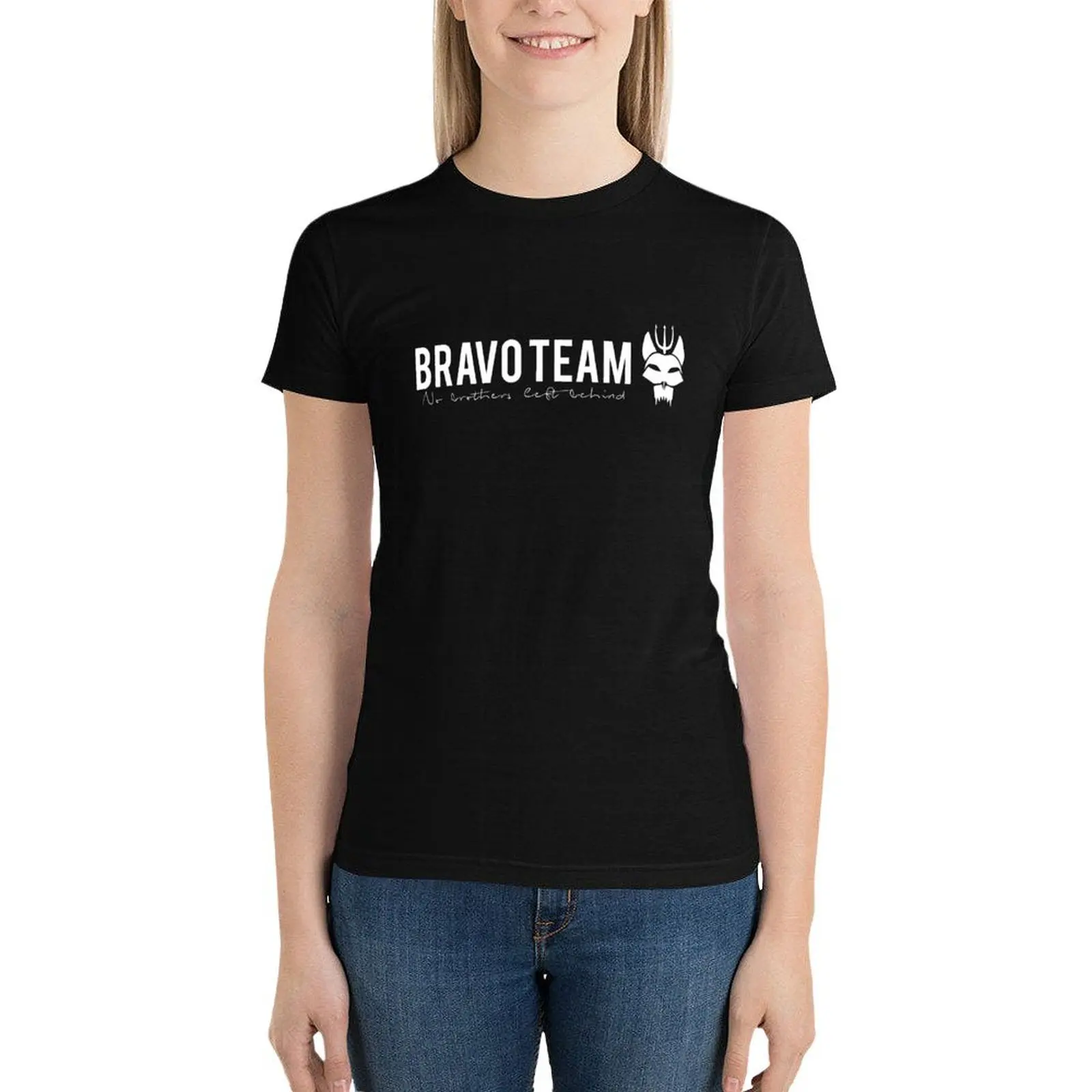 Bravo Team - white logo T-Shirt shirts graphic tees summer clothes vintage clothes t-shirt dress for Women sexy