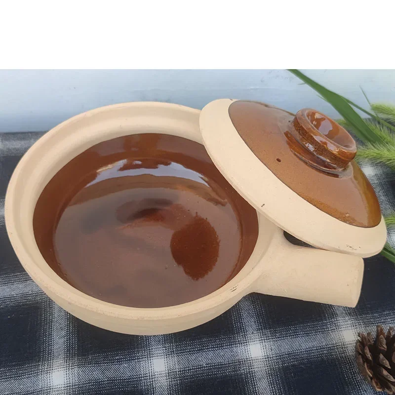 500ml 800ml Chaoshan Chaozhou Casserole Rice Noodle Casserole Porridge Pottery Pot With Handle Clay Pot