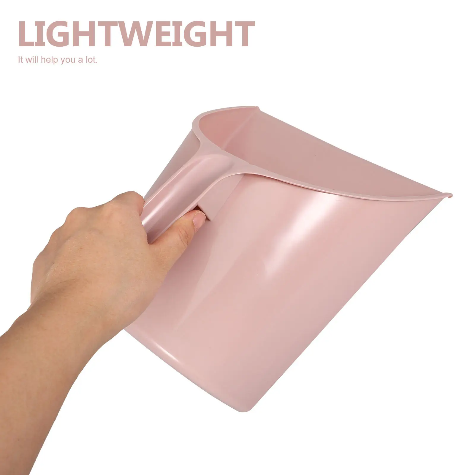 

2Pcs Portable Dustpan Handheld Trash Shovel Fine Workmanship Polished Surface for Kitchen Home Office Bar Desktop Creative