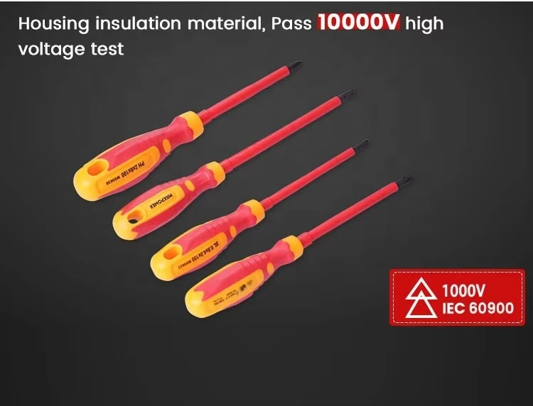 19pcs 1000V Insulated Electricians VDE Insulated Hand Tools Set with Waterproof Case