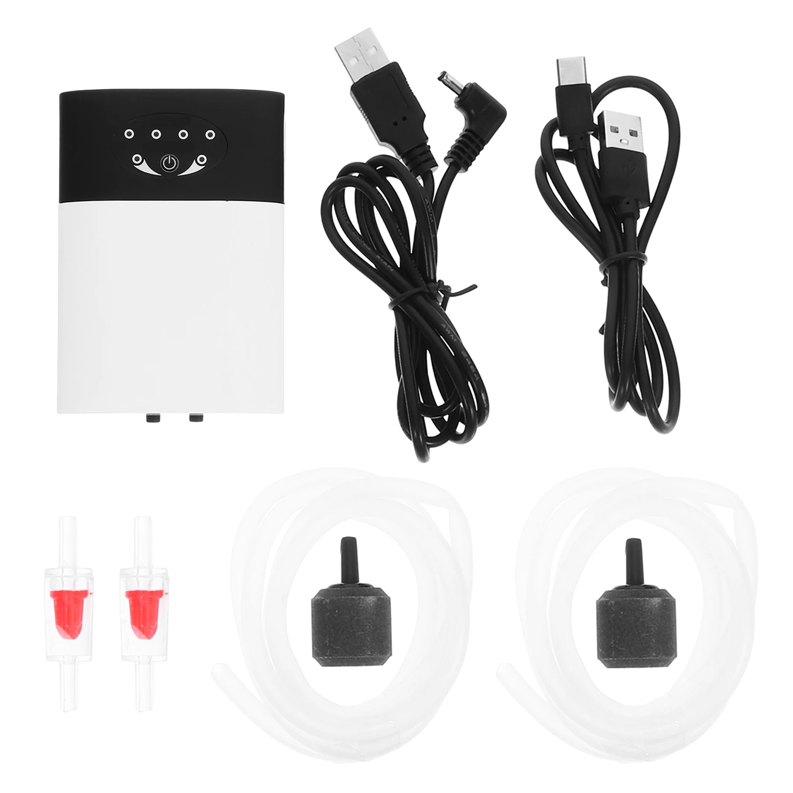 

1 set 1 Set Dual Outlet Oxygen For Quiet Operation High Oxygen Output Compact Aquarium Air Accessories Bubbler Fish Tank Bubbles