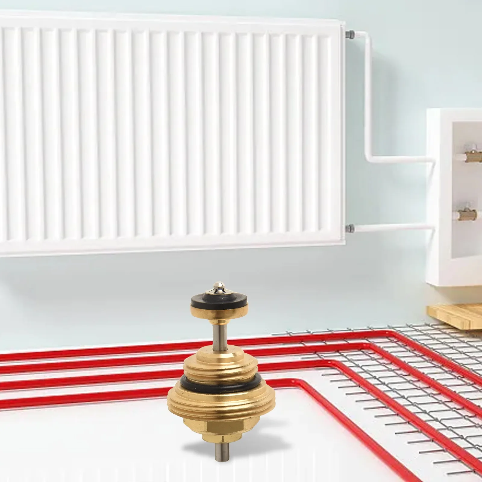 Excellent Brand New Valve Core Easy Installation For UFH Actuator Underfloor Heating Manifold Long-lasting Functionality M30x1.5