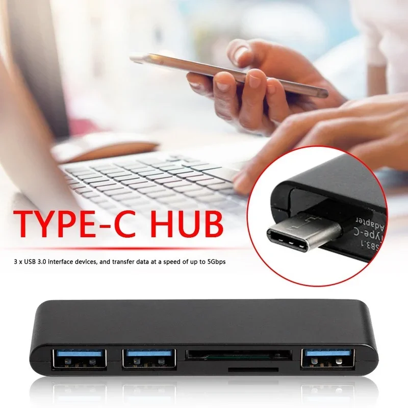 5 in 1 USB 3,0 Hub USB Splitter Konverter 5 Gbit/s SD/TF Kartenleser Adapter für MacBook Pro Desktop Laptop PC