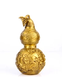 5 Inch Brass Feng Shui lion Wu Lou For Health Enhance Sculptures/WU LOU