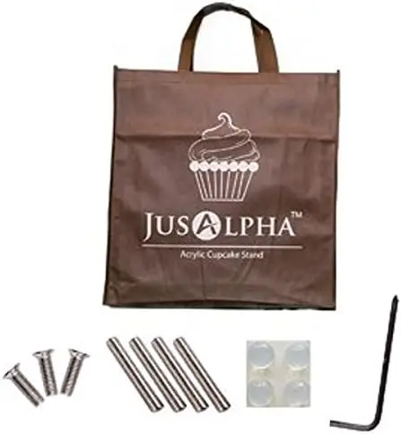 7-Tier Acrylic Round Cake Stand for Cupcakes, Desserts, and Tea Parties - Wedding Serving Platter