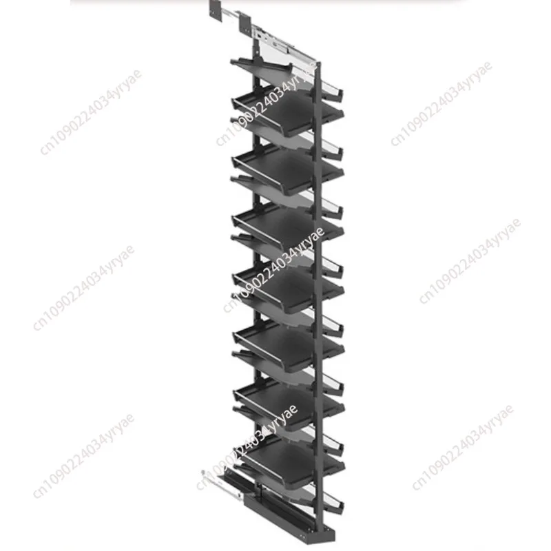 

Shoe cabinet built-in pull-out shoe rack push-pull large-capacity retractable pull basket partition layer shoe storage hardware