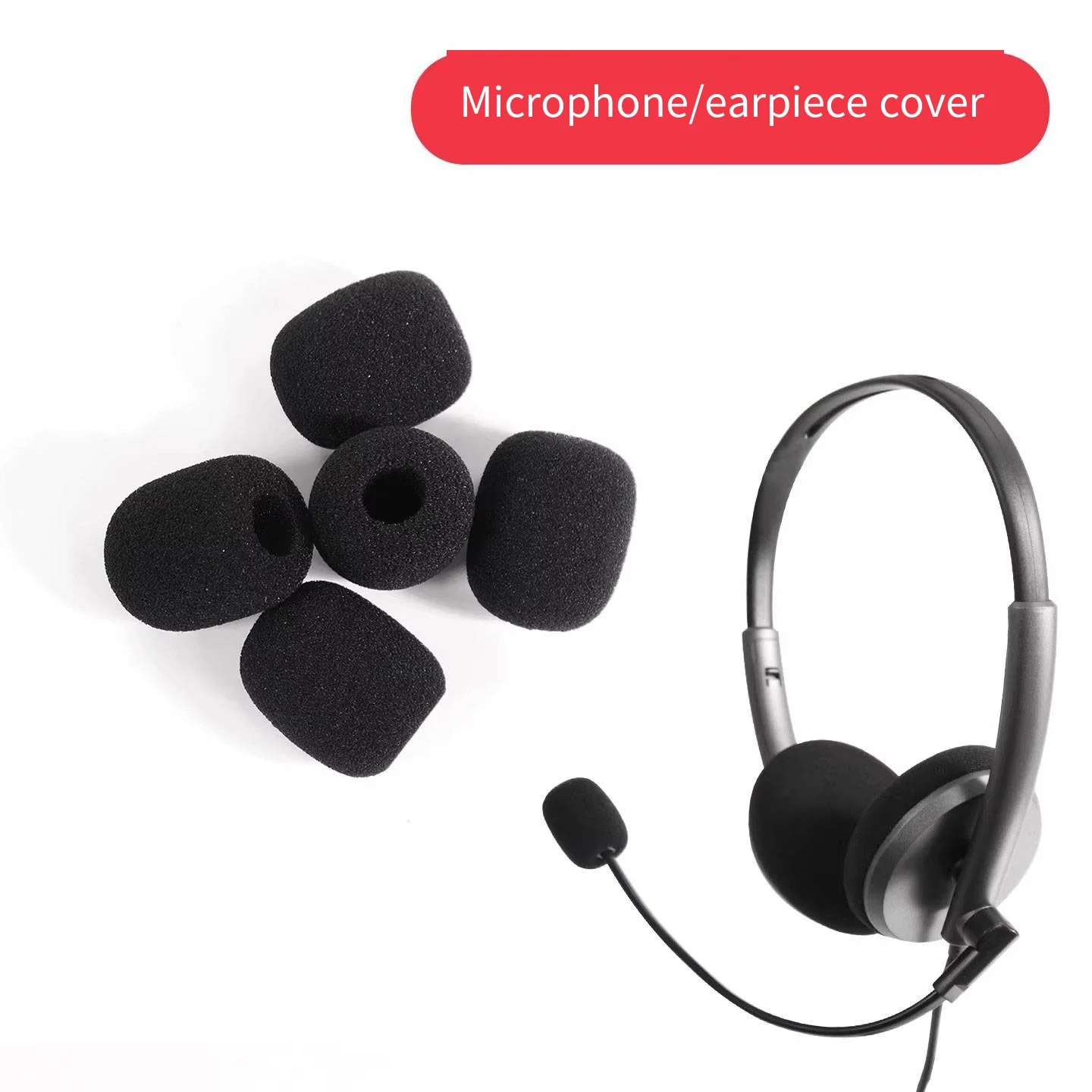 Little Bee Microphone, Spray Hood, Mic Cover, Sponge Cover, Earphones, Universal Headsets, Loudspeaker, Windproof and Waterproof