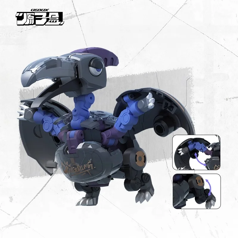 Disponibile Scatola atomica Serie di dinosauri Volare ding Trasformazione Giocattolo Piccola scala Action Figure Collezione di modelli Giocattolo Regalo