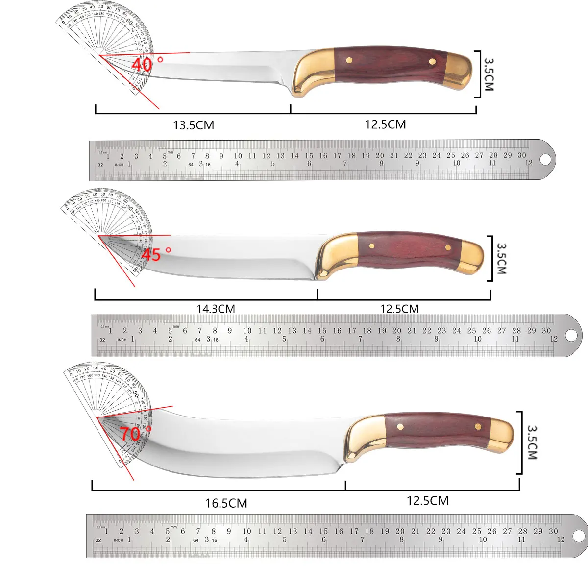 سكين احترافي لقطع اللحوم، سكين جزار حاد شديد التحمل وسكين تشذيب لقطع دقيقة، ينطبق على استخدام الميدان والمطبخ #1
